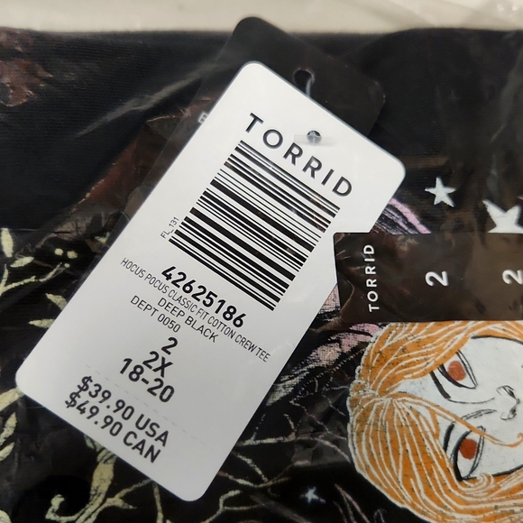 ❤️NWT VINTAGE TORRID TEE - DISNEY HOCUS POCUS - SANDERSON SISTERS HALLOWEEN - Picture 5 of 13